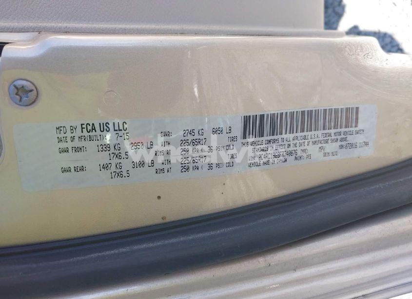 Photo 9 of 2015 Chrysler Town & COUNTRY TOURING (VIN 2C4RC1BG8FR740876)