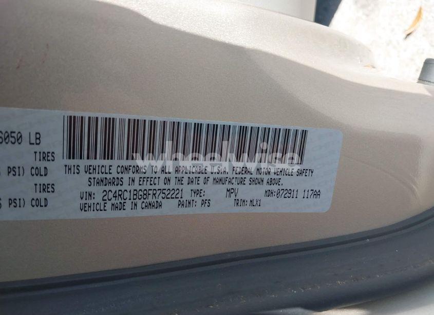 Photo 9 of 2015 Chrysler Town & COUNTRY TOURING (VIN 2C4RC1BG8FR752221)