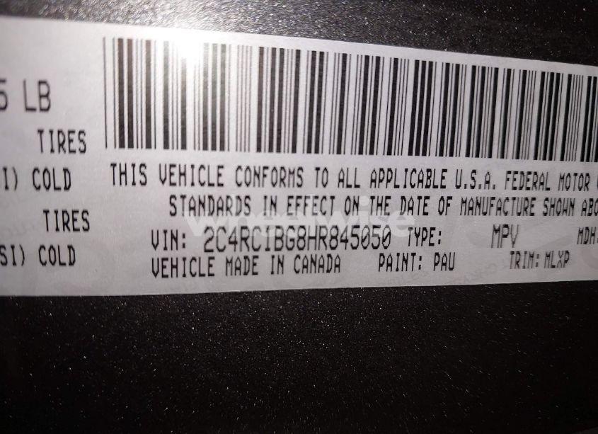 Photo 9 of 2017 Chrysler Pacifica TOURING-L (VIN 2C4RC1BG8HR845050)