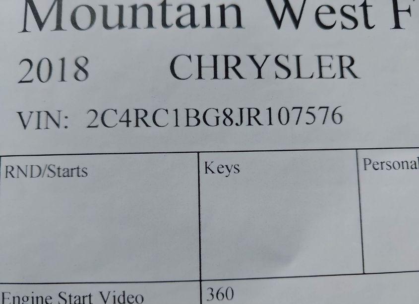 Photo 9 of 2018 Chrysler Pacifica TOURING L (VIN 2C4RC1BG8JR107576)