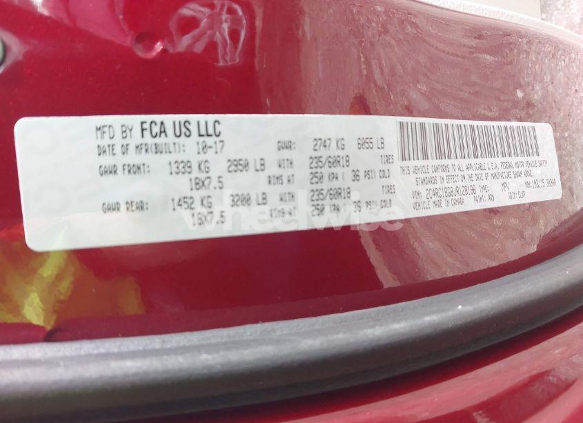 Photo 9 of 2018 Chrysler Pacifica TOURING L (VIN 2C4RC1BG8JR128198)