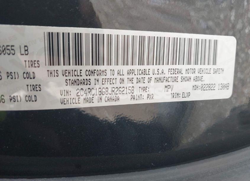 Photo 9 of 2018 Chrysler Pacifica TOURING L (VIN 2C4RC1BG8JR262158)