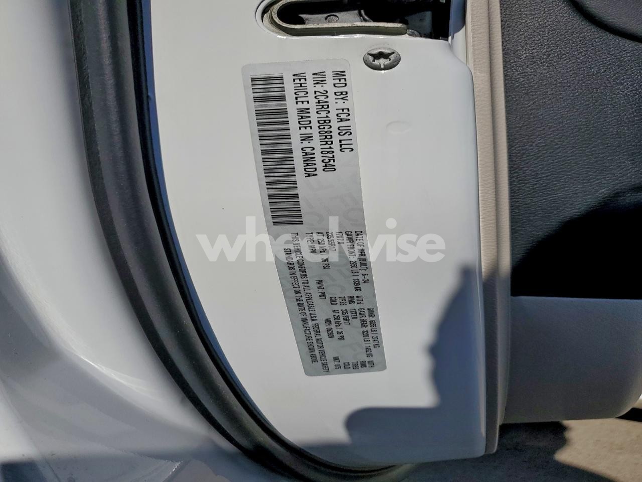 Photo 13 of 2024 CHRYSLER PACIFICA TOURING L (VIN 2C4RC1BG8RR187540)