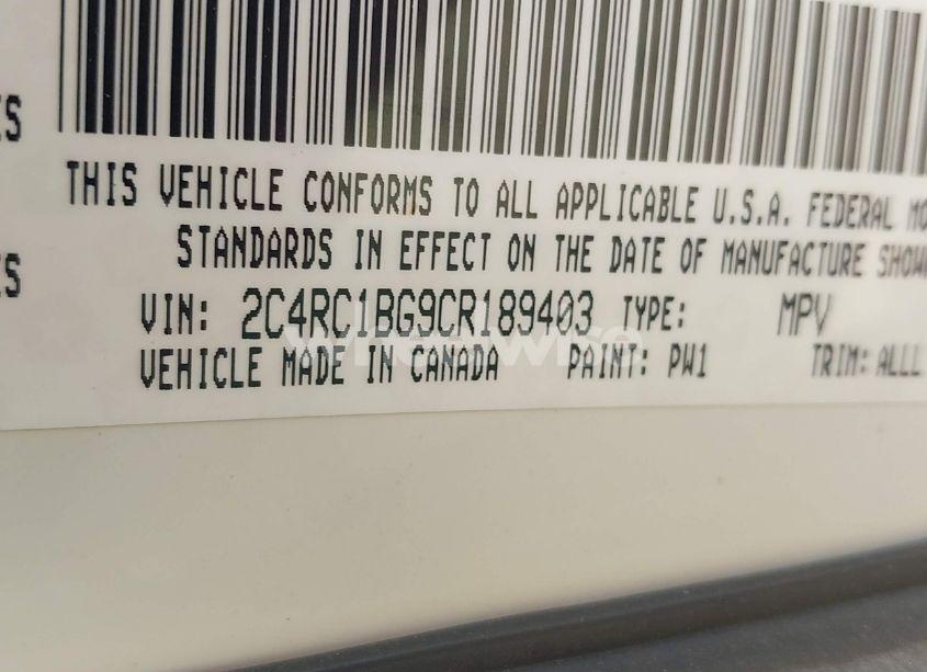 Photo 9 of 2012 Chrysler Town & COUNTRY TOURING (VIN 2C4RC1BG9CR189403)