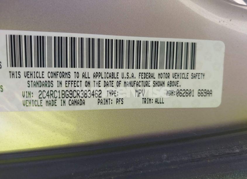 Photo 9 of 2012 Chrysler Town & COUNTRY TOURING (VIN 2C4RC1BG9CR383462)