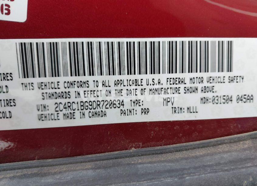 Photo 9 of 2013 Chrysler Town & COUNTRY TOURING (VIN 2C4RC1BG9DR720634)