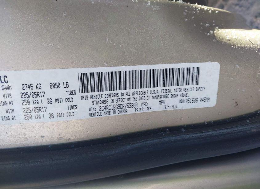 Photo 9 of 2013 Chrysler Town & COUNTRY TOURING (VIN 2C4RC1BG9DR753388)