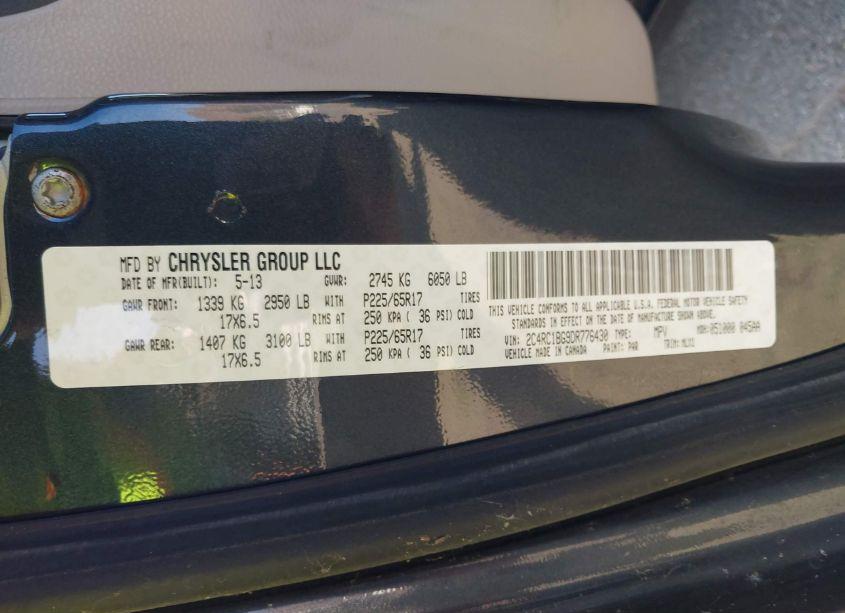 Photo 9 of 2013 Chrysler Town & COUNTRY TOURING (VIN 2C4RC1BG9DR776430)