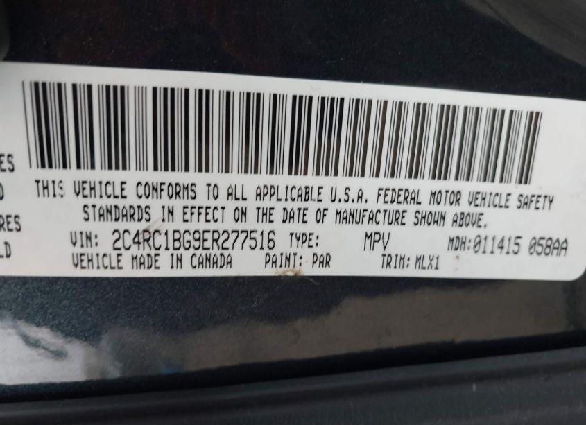 Photo 9 of 2014 Chrysler Town & COUNTRY TOURING (VIN 2C4RC1BG9ER277516)