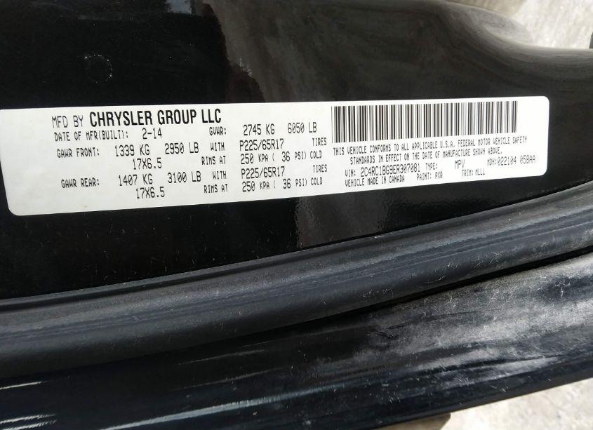 Photo 9 of 2014 Chrysler Town & COUNTRY TOURING (VIN 2C4RC1BG9ER307081)