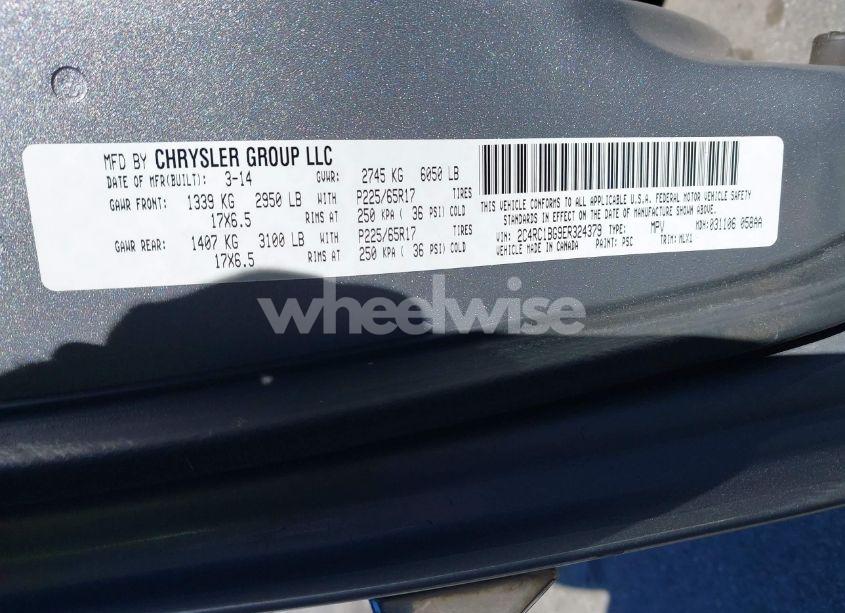 Photo 9 of 2014 Chrysler Town & COUNTRY TOURING (VIN 2C4RC1BG9ER324379)