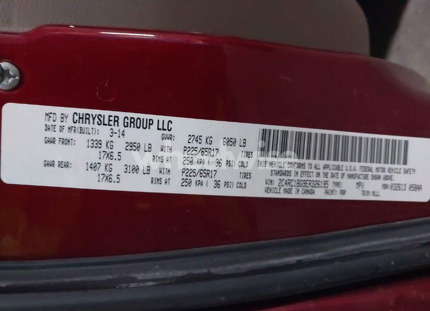 Photo 9 of 2014 Chrysler Town & COUNTRY TOURING (VIN 2C4RC1BG9ER326195)