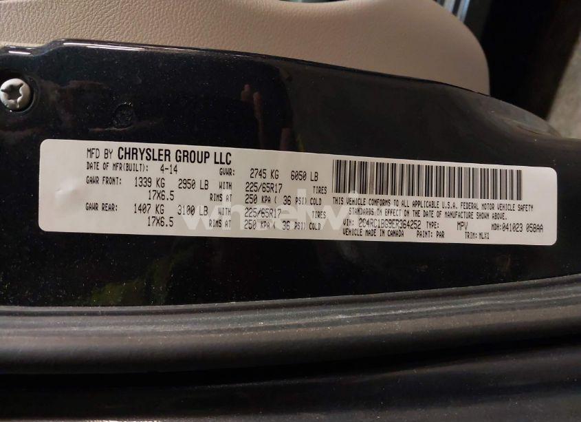 Photo 9 of 2014 Chrysler Town & COUNTRY TOURING (VIN 2C4RC1BG9ER364252)