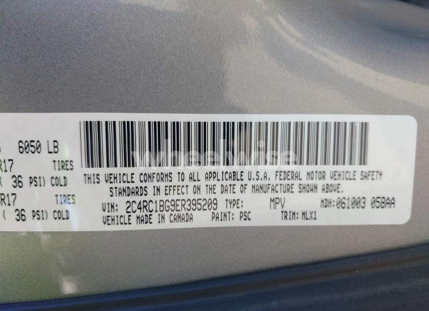 Photo 9 of 2014 Chrysler Town & COUNTRY TOURING (VIN 2C4RC1BG9ER395209)