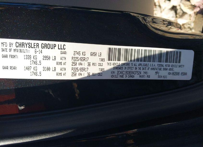 Photo 9 of 2014 Chrysler Town & COUNTRY TOURING (VIN 2C4RC1BG9ER437524)