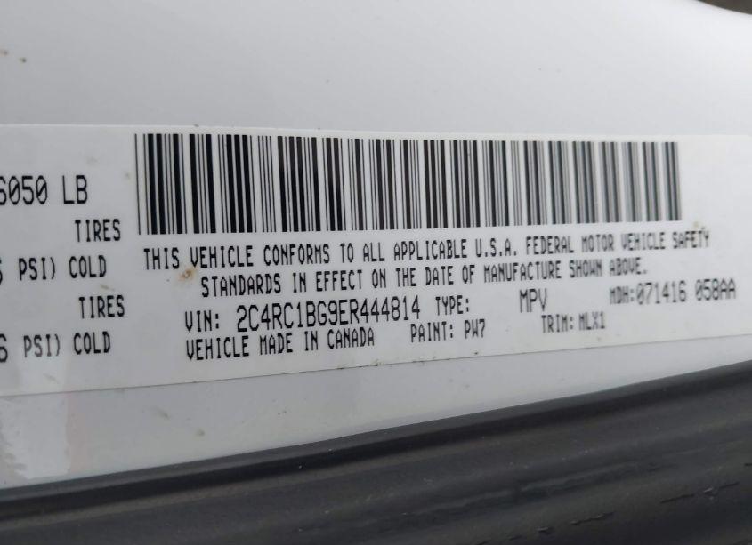 Photo 9 of 2014 Chrysler Town & COUNTRY TOURING (VIN 2C4RC1BG9ER444814)