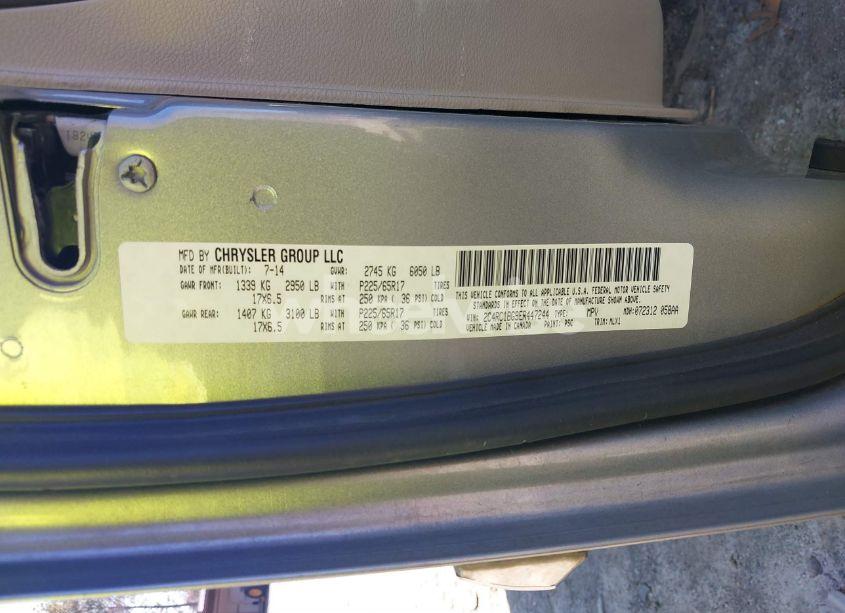 Photo 9 of 2014 Chrysler Town & COUNTRY TOURING (VIN 2C4RC1BG9ER447244)