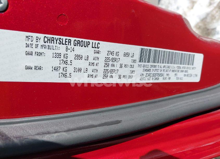 Photo 9 of 2015 Chrysler Town & COUNTRY TOURING (VIN 2C4RC1BG9FR505841)