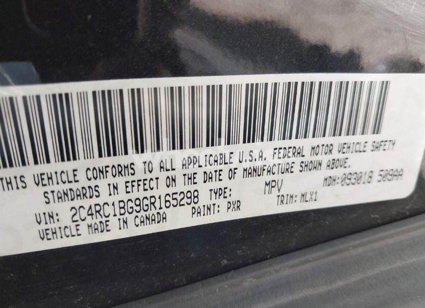 Photo 9 of 2016 Chrysler Town & COUNTRY TOURING (VIN 2C4RC1BG9GR165298)