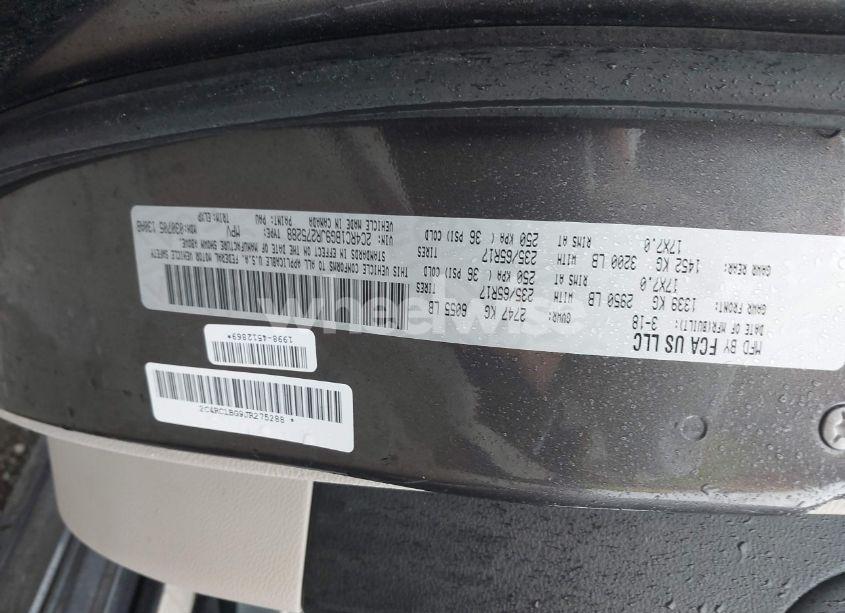 Photo 9 of 2018 Chrysler Pacifica TOURING L (VIN 2C4RC1BG9JR275288)