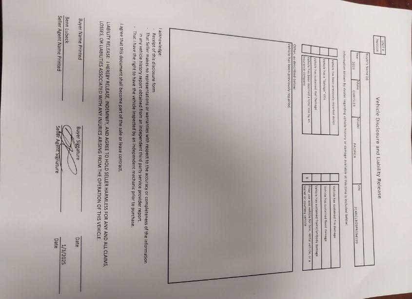 Photo 21 of 2023 Chrysler Pacifica TOURING L (VIN 2C4RC1BG9PR594599)