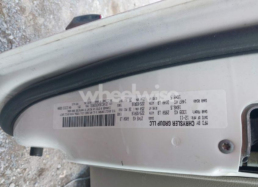 Photo 9 of 2012 Chrysler Town & COUNTRY TOURING (VIN 2C4RC1BGXCR229231)