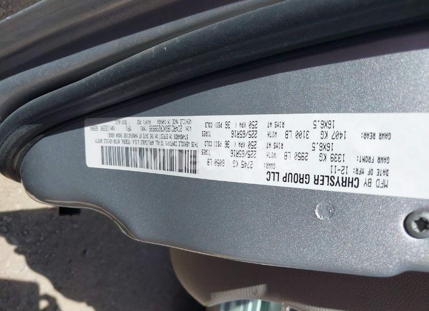 Photo 9 of 2012 Chrysler Town & COUNTRY TOURING (VIN 2C4RC1BGXCR239595)