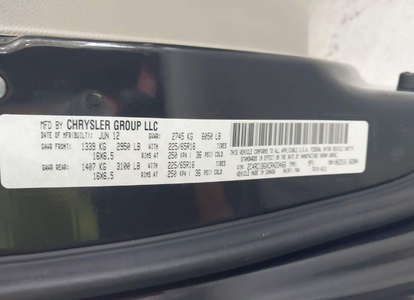 Photo 9 of 2012 Chrysler Town & COUNTRY TOURING (VIN 2C4RC1BGXCR423466)