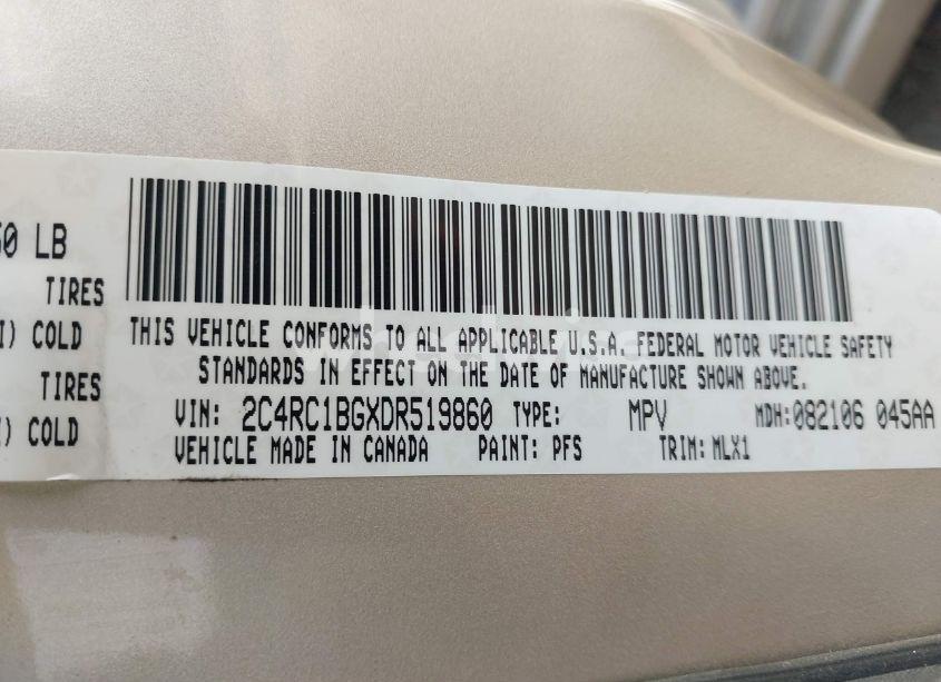 Photo 9 of 2013 Chrysler Town & COUNTRY TOURING (VIN 2C4RC1BGXDR519860)