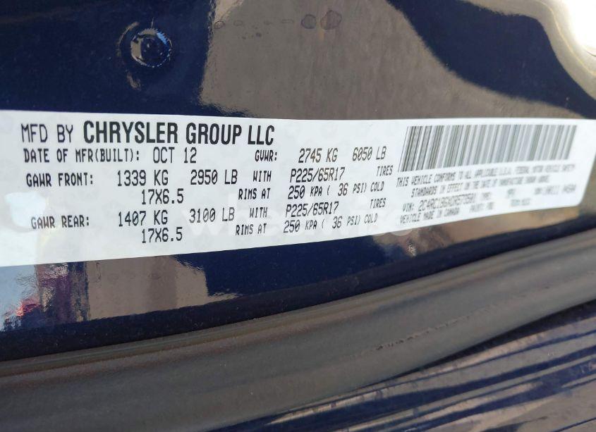 Photo 9 of 2013 Chrysler Town & COUNTRY TOURING (VIN 2C4RC1BGXDR573501)