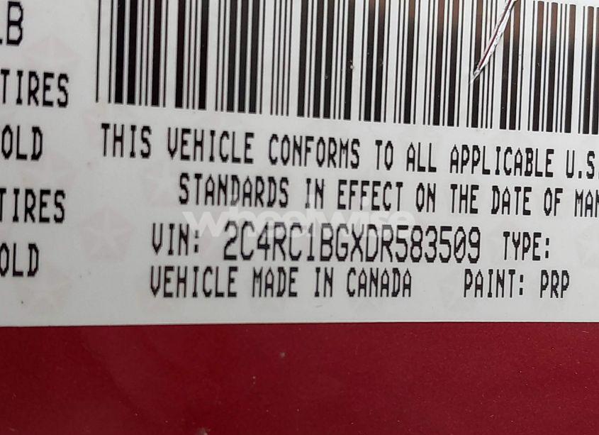 Photo 9 of 2013 Chrysler Town & COUNTRY TOURING (VIN 2C4RC1BGXDR583509)