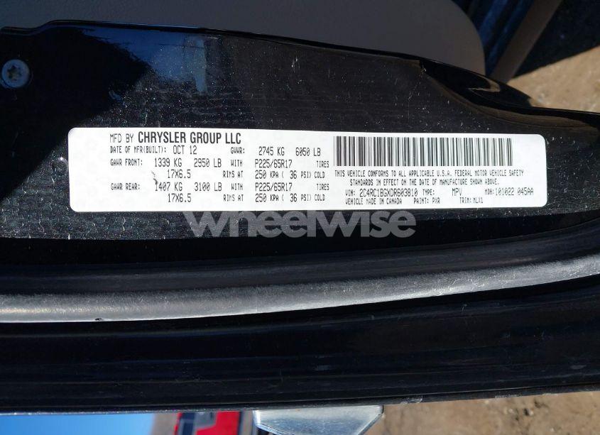 Photo 9 of 2013 Chrysler Town & COUNTRY TOURING (VIN 2C4RC1BGXDR603810)