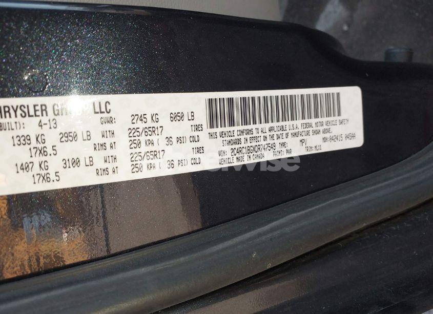 Photo 9 of 2013 Chrysler Town & COUNTRY TOURING (VIN 2C4RC1BGXDR747549)