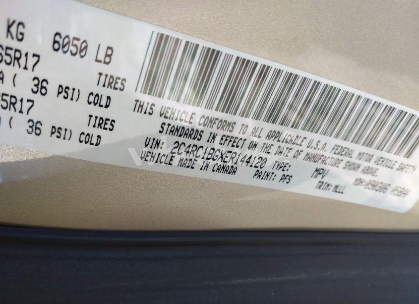 Photo 9 of 2014 Chrysler Town & COUNTRY TOURING (VIN 2C4RC1BGXER144120)