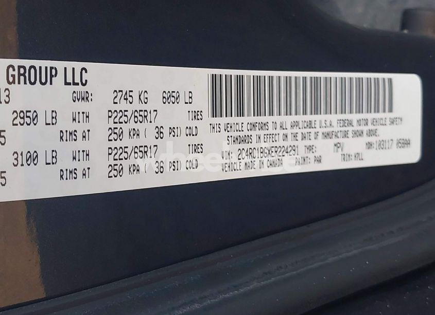 Photo 9 of 2014 Chrysler Town & COUNTRY TOURING (VIN 2C4RC1BGXER224291)