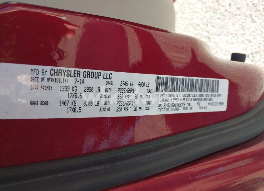 Photo 9 of 2014 Chrysler Town & COUNTRY TOURING (VIN 2C4RC1BGXER436379)
