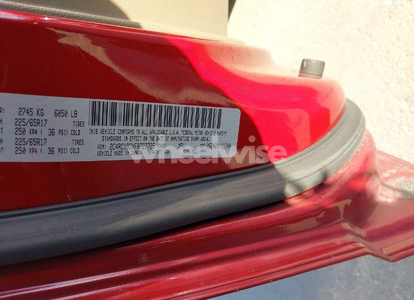 Photo 9 of 2015 Chrysler Town & COUNTRY TOURING (VIN 2C4RC1BGXFR727725)