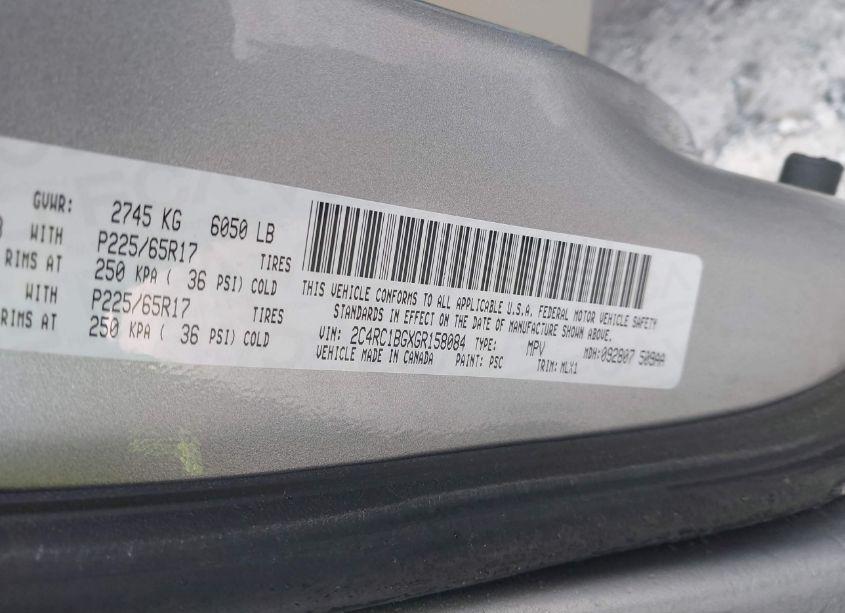 Photo 9 of 2016 Chrysler Town & COUNTRY TOURING (VIN 2C4RC1BGXGR158084)