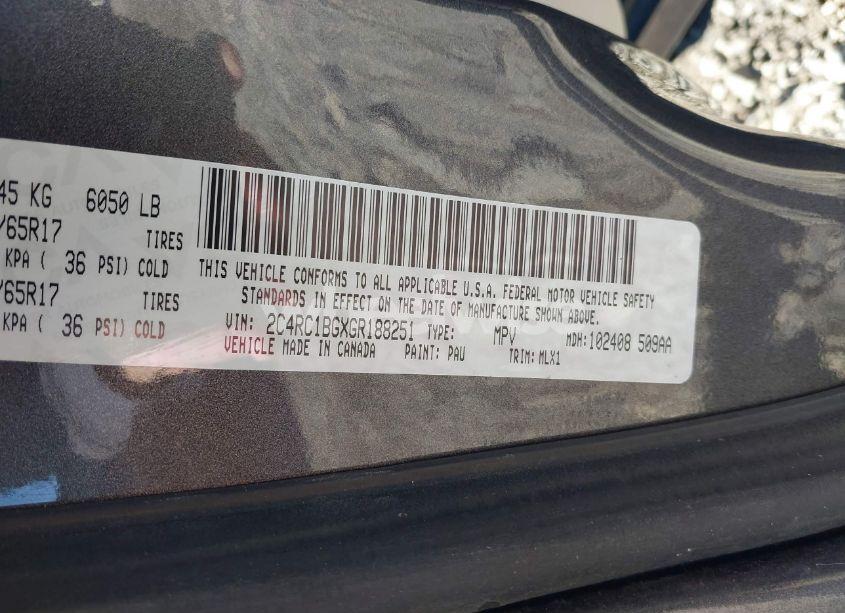 Photo 9 of 2016 Chrysler Town & COUNTRY TOURING (VIN 2C4RC1BGXGR188251)