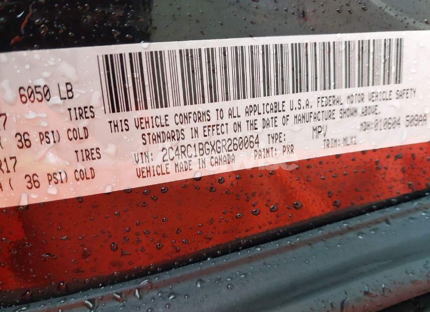 Photo 9 of 2016 Chrysler Town & COUNTRY TOURING (VIN 2C4RC1BGXGR260064)