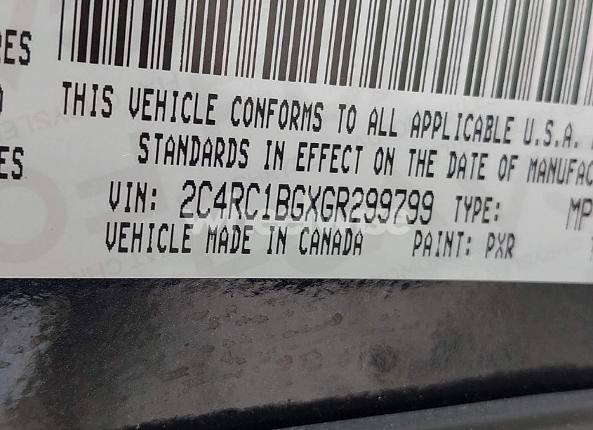 Photo 9 of 2016 Chrysler Town & COUNTRY TOURING (VIN 2C4RC1BGXGR299799)