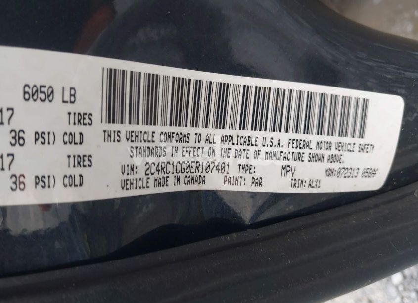 Photo 9 of 2014 Chrysler Town & COUNTRY TOURING-L (VIN 2C4RC1CG0ER107401)