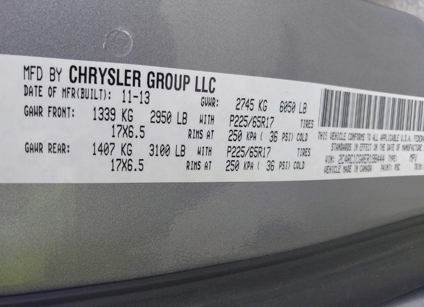 Photo 9 of 2014 Chrysler Town & COUNTRY TOURING-L (VIN 2C4RC1CG0ER198444)