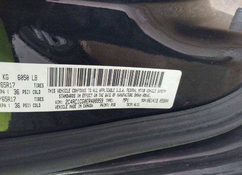 Photo 9 of 2014 Chrysler Town & COUNTRY TOURING-L (VIN 2C4RC1CG0ER408959)