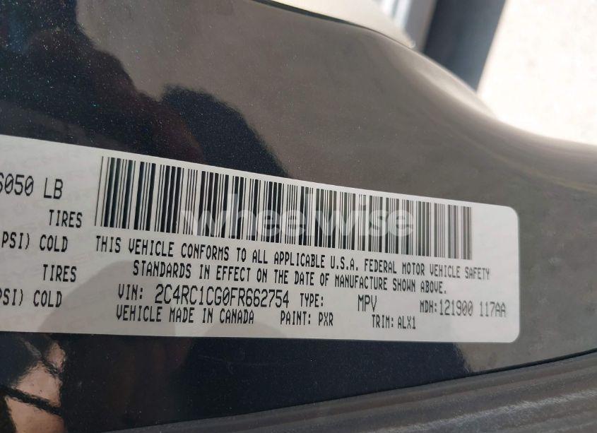 Photo 9 of 2015 Chrysler Town & COUNTRY TOURING-L (VIN 2C4RC1CG0FR662754)