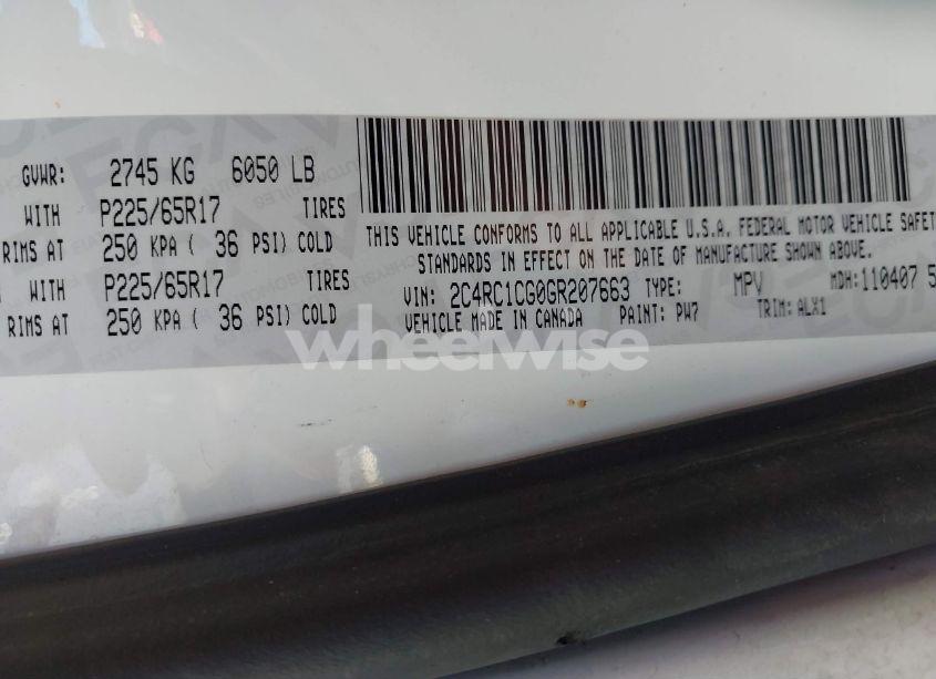 Photo 9 of 2016 Chrysler Town & COUNTRY TOURING-L (VIN 2C4RC1CG0GR207663)