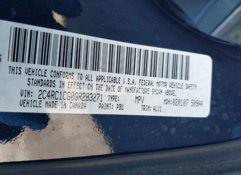 Photo 9 of 2016 Chrysler Town & COUNTRY TOURING-L (VIN 2C4RC1CG0GR283271)