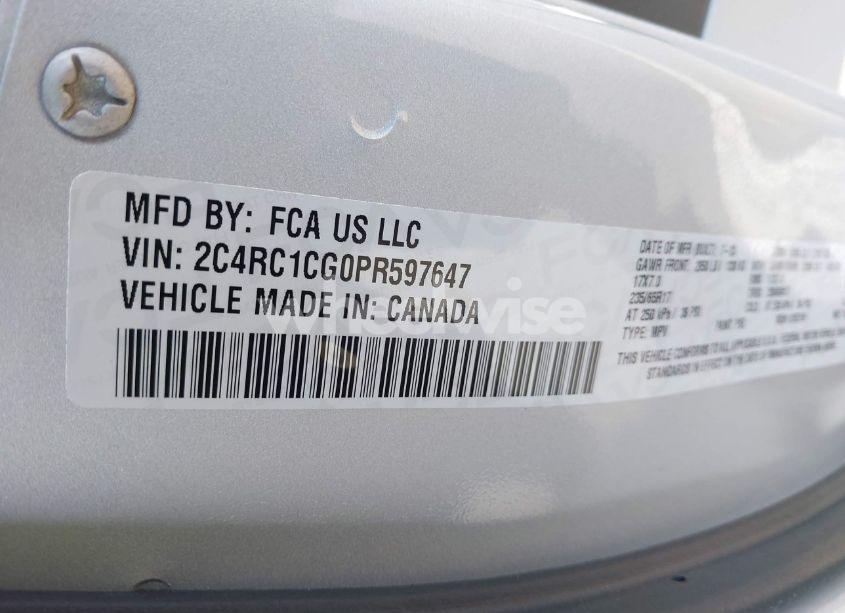 Photo 9 of 2023 Chrysler Voyager LX (VIN 2C4RC1CG0PR597647)