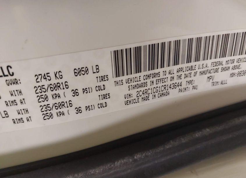 Photo 9 of 2012 Chrysler Town & COUNTRY TOURING-L (VIN 2C4RC1CG1CR143644)