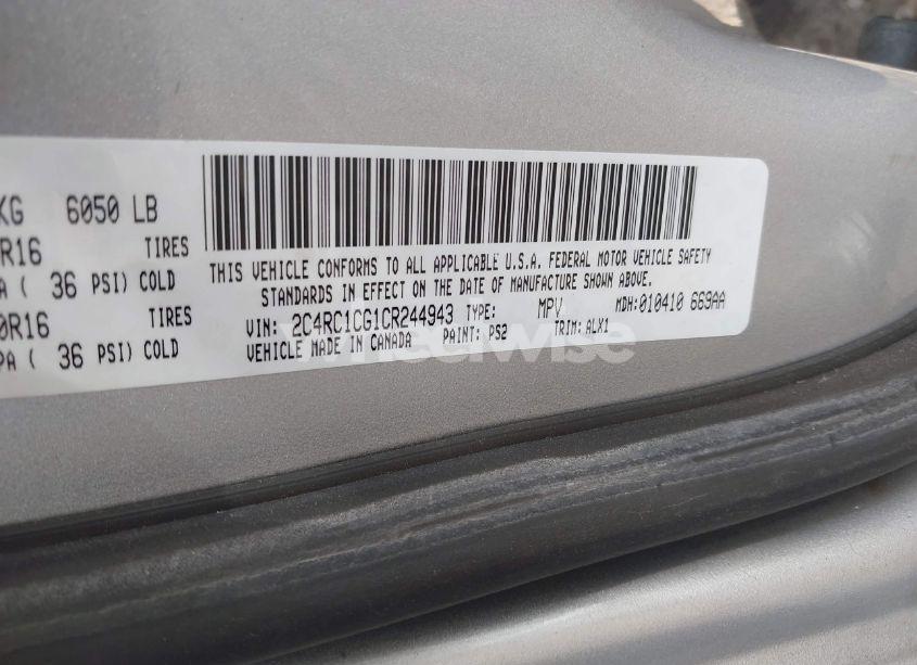 Photo 9 of 2012 Chrysler Town & COUNTRY TOURING-L (VIN 2C4RC1CG1CR244943)